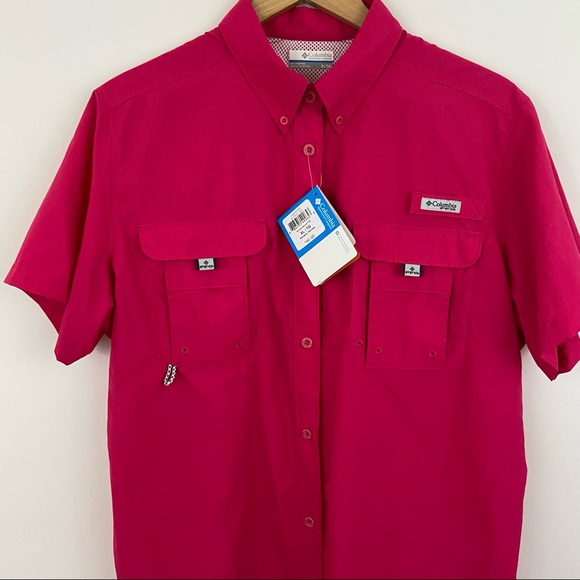 Columbia PFG Pink Bahama Short Sleeve Top XL NWT - Picture 2 of 14